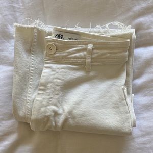 Zara Wide Leg Pants white